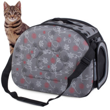 Транспортировочная сумка для собак, кошек, кроликов M Серая